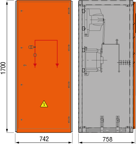 DRIESCHER MINEX-F ABS Messfeld ohne Sekundärabsicherung typgeprüft nach IEC 62271-200