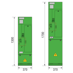 17,5 kV Trafofeld 370 x 1300/1700 mm