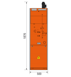 17,5 kV Leistungsschalterfeld 500 x 1876 mm
