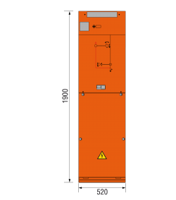 17,5 kV Kabelfeld 520 x 1900 mm