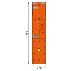 12 kV Vakuumschutzschalterfeld 370 x 1700 mm